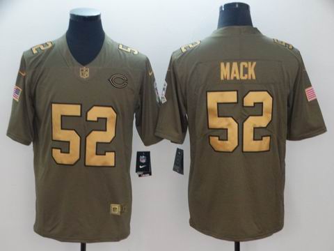 nike nfl Bears #52 Mack Olive Salute To Service Limited Jersey