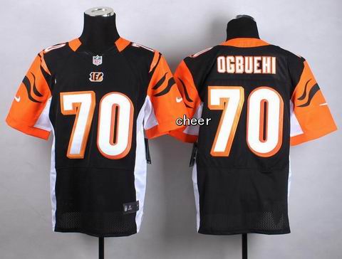 nike nfl Bengals 70 Ogbuehi black elite jersey