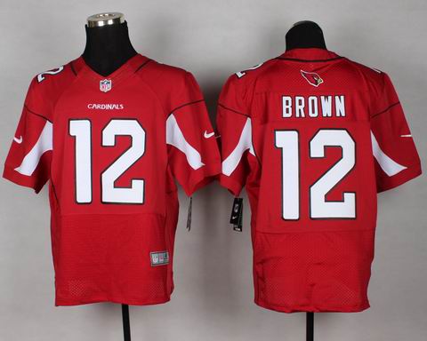 nike nfl Cardinals 12# Brown red elite jersey