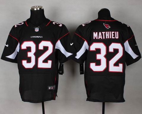 nike nfl Cardinals 32# Mathieu black elite jersey
