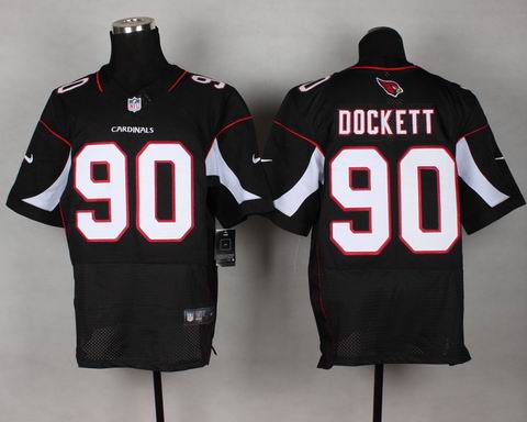 nike nfl Cardinals 90# Dockett black elite jersey