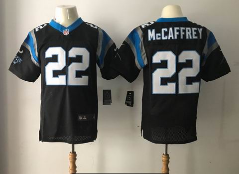 nike nfl Carolina Panthers #22 McCAFFREY black elite jersey