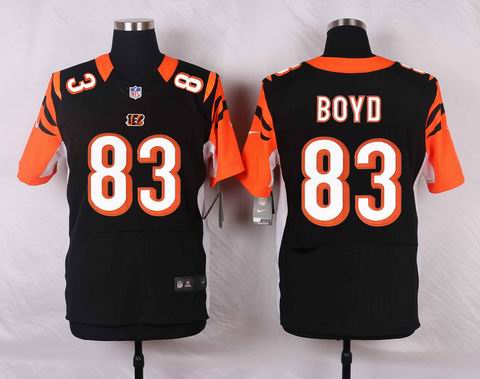 nike nfl Cincinnati Bengals #83 Tyler Boyd black elite jersey