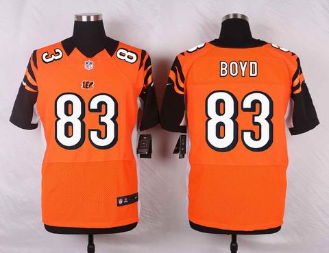 nike nfl Cincinnati Bengals #83 Tyler Boyd orange elite jersey