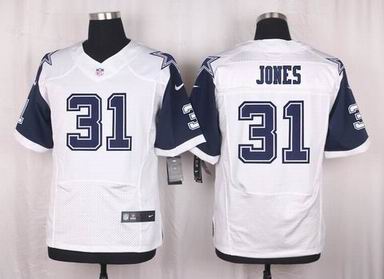 nike nfl Cowboys #31 Byron Jones thanksgiving white elite jersey