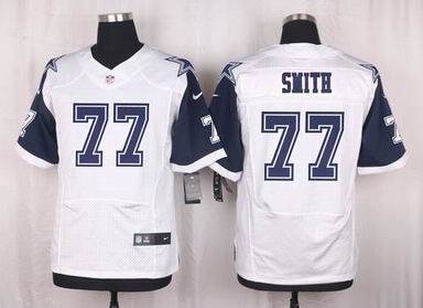 nike nfl Cowboys #77 Tyron Smith thanksgiving white elite jersey