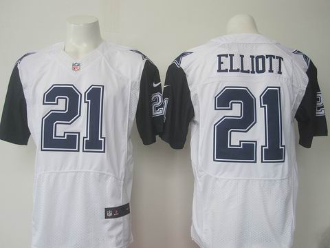 nike nfl Dallas Cowboys #21 Ezekiel Elliott white jersey