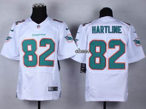 nike nfl Dolphins #82 hartline white elite Jersey