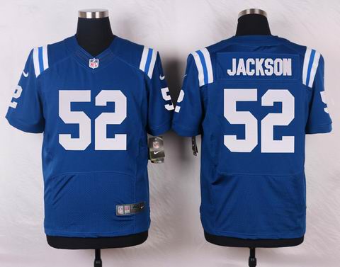 nike nfl Indianapolis Colts #52 Jackson blue elite jersey