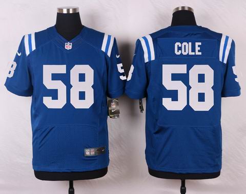 nike nfl Indianapolis Colts #58 Cole blue elite jersey