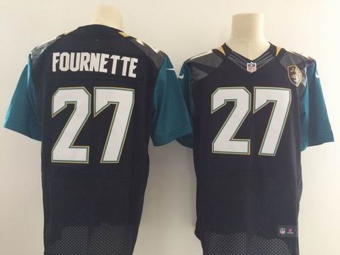nike nfl Jacksonville Jaguars #27 FOURNETTE black elite jersey