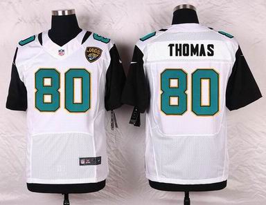 nike nfl Jacksonville Jaguars #80 Thomas white elite jersey