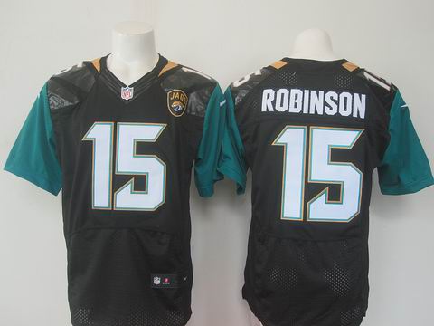 nike nfl Jaguars #15 Robinson black elite jersey