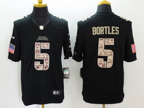 nike nfl Jaguars #5 Bortles Black Salute TO Service Jersey