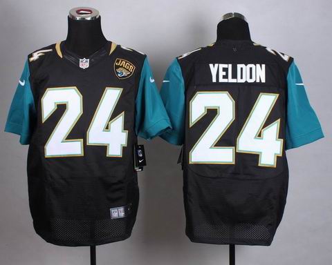 nike nfl Jaguars 24 Yeldon black elite jersey