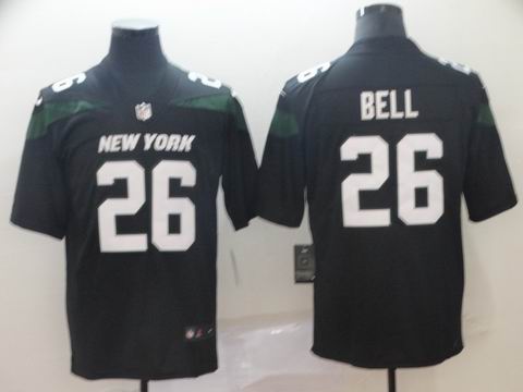 nike nfl Jets #26 Bell Vapor Untouchable limited black jersey