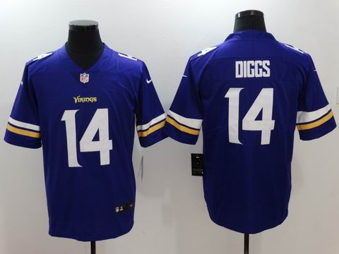 nike nfl Minnesota Vikings #14 Diggs purple elite jersey