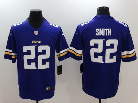 nike nfl Minnesota Vikings #22 Smith purple elite jersey