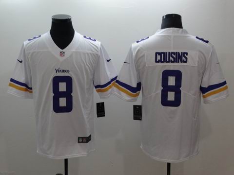 nike nfl Minnesota Vikings #8 Cousins Vapor Untouchable Limited white Jersey