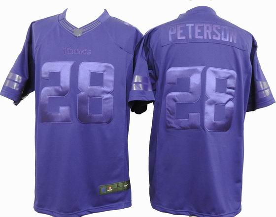 nike nfl Minnesota Vikings 28 Peterson purple drenched jersey
