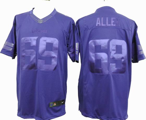 nike nfl Minnesota Vikings 69 Allen purple drenched jersey