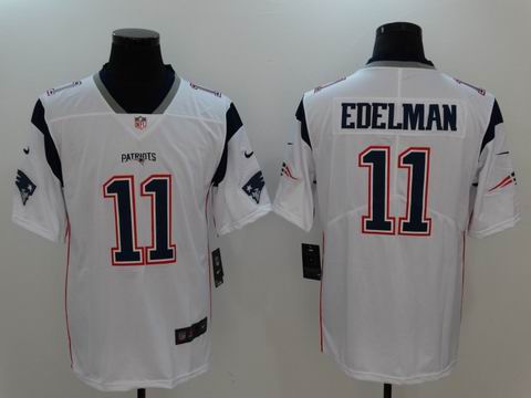 nike nfl New England Patriots #11 EDELMAN rush II white jersey