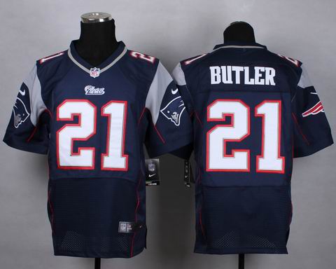 nike nfl New England Patriots 21# Butler blue elite jersey