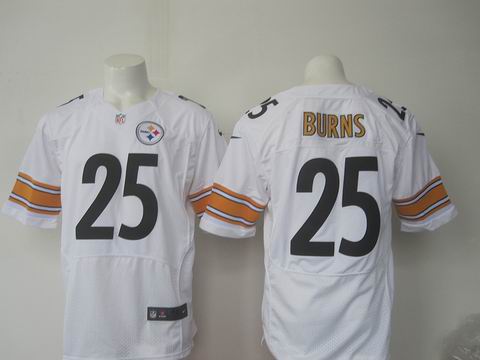 nike nfl Pittsburgh Steelers #25 Artie Burns white elite jersey
