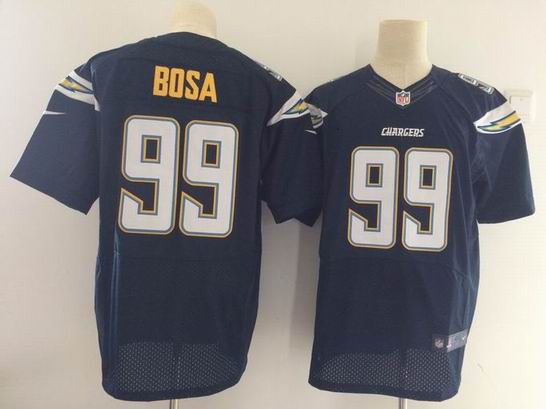 nike nfl San Diego Chargers #99 BOSA navy elite jersey