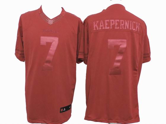 nike nfl San Francisco 49ers 7# Kaepernick red drenched jersey