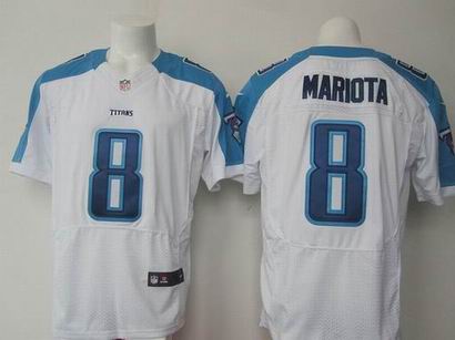 nike nfl Titans 8 Mariota white elite jersey