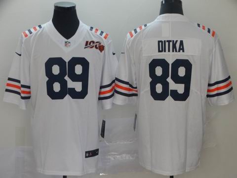 nike nfl bears #89 DITKA white rush II jersey 100th season