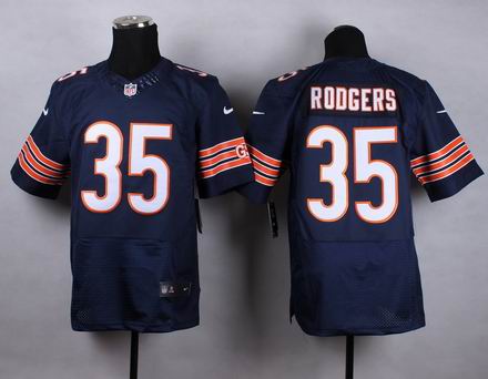 nike nfl bears 35# Rodgers blue elite jersey