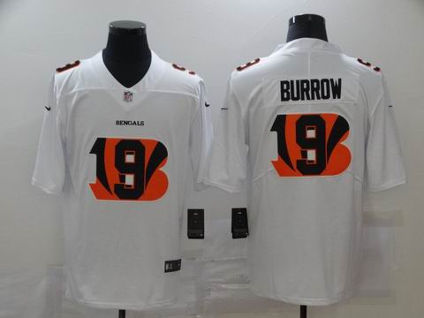 nike nfl bengals #9 Joe Burrow white shadow jersey