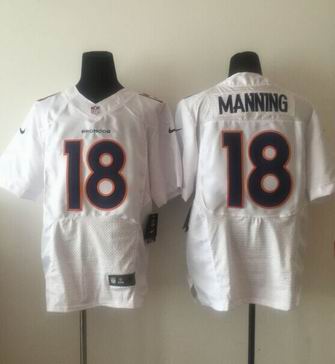 nike nfl broncos #18 Manning white elite jersey