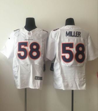 nike nfl broncos #58 Miller white elite jersey