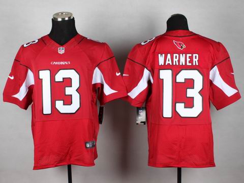 nike nfl cardinals 13 Warner red elite jersey