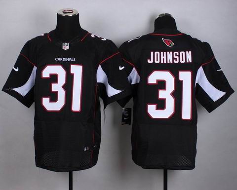 nike nfl cardinals 31 Johnson black elite jersey
