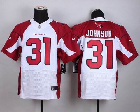 nike nfl cardinals 31 Johnson white elite jersey