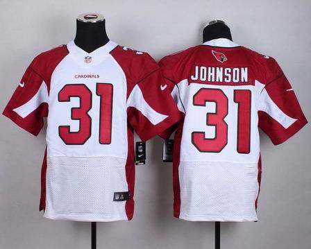 nike nfl cardinals 31 Johnson white elite jersey