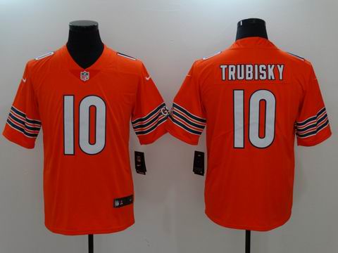 nike nfl chicago bears #10 Trubisky orange rush II limited ersey