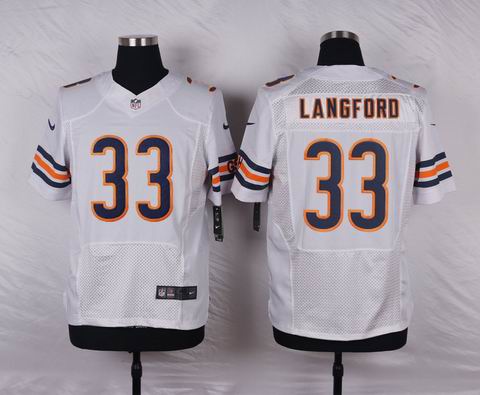 nike nfl chicago bears #33 Jeremy Langford white elite jersey