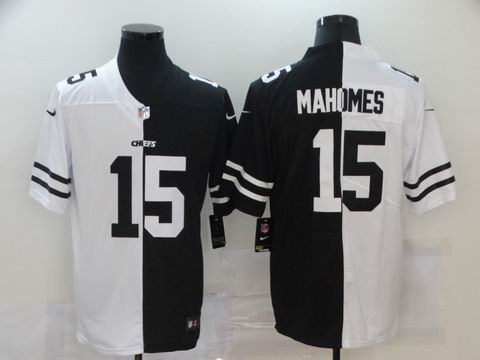 nike nfl chiefs #15 MAHOMES white black jersey