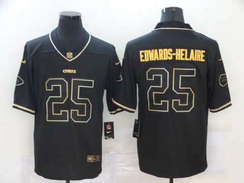 nike nfl chiefs #25 EDWARDS-HELAIRE black golden jersey