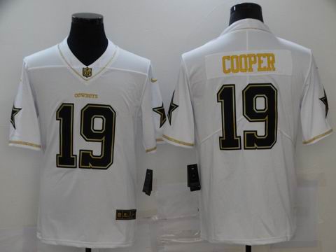 nike nfl cowboys #19 COOPER white golden jersey