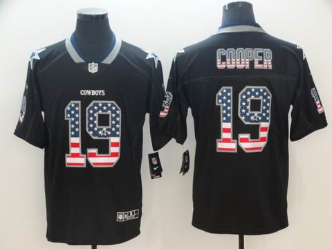nike nfl cowboys #19 Cooper black USA flag rush jersey
