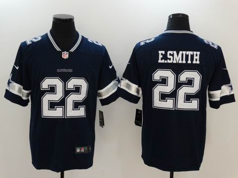nike nfl cowboys #22 E.SMITH rush II blue jersey
