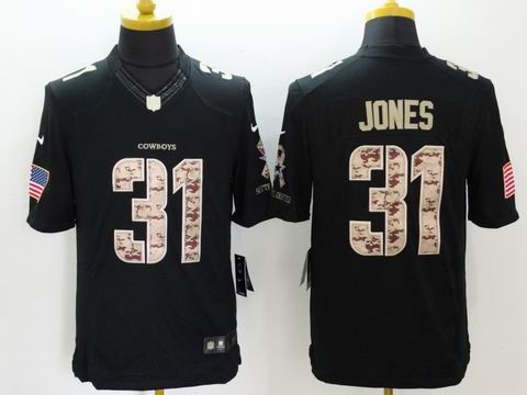 nike nfl cowboys #31 Jones Black Salute TO Service Jersey