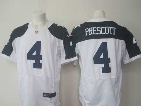 nike nfl cowboys #4 Prescott thanksgiving white elite jersey