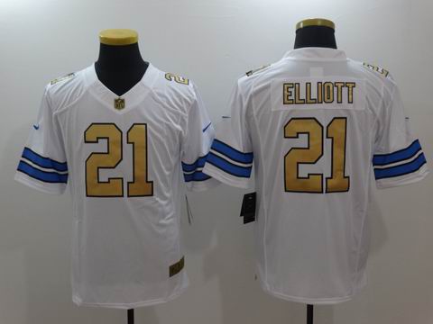 nike nfl cowboys #4 Prescott white golden rush jersey